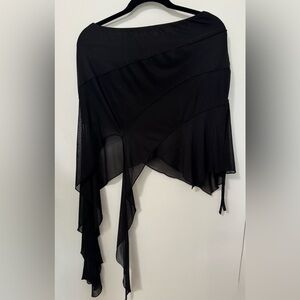 Urban Outfitters Black Asymmetrical Mini Skirt